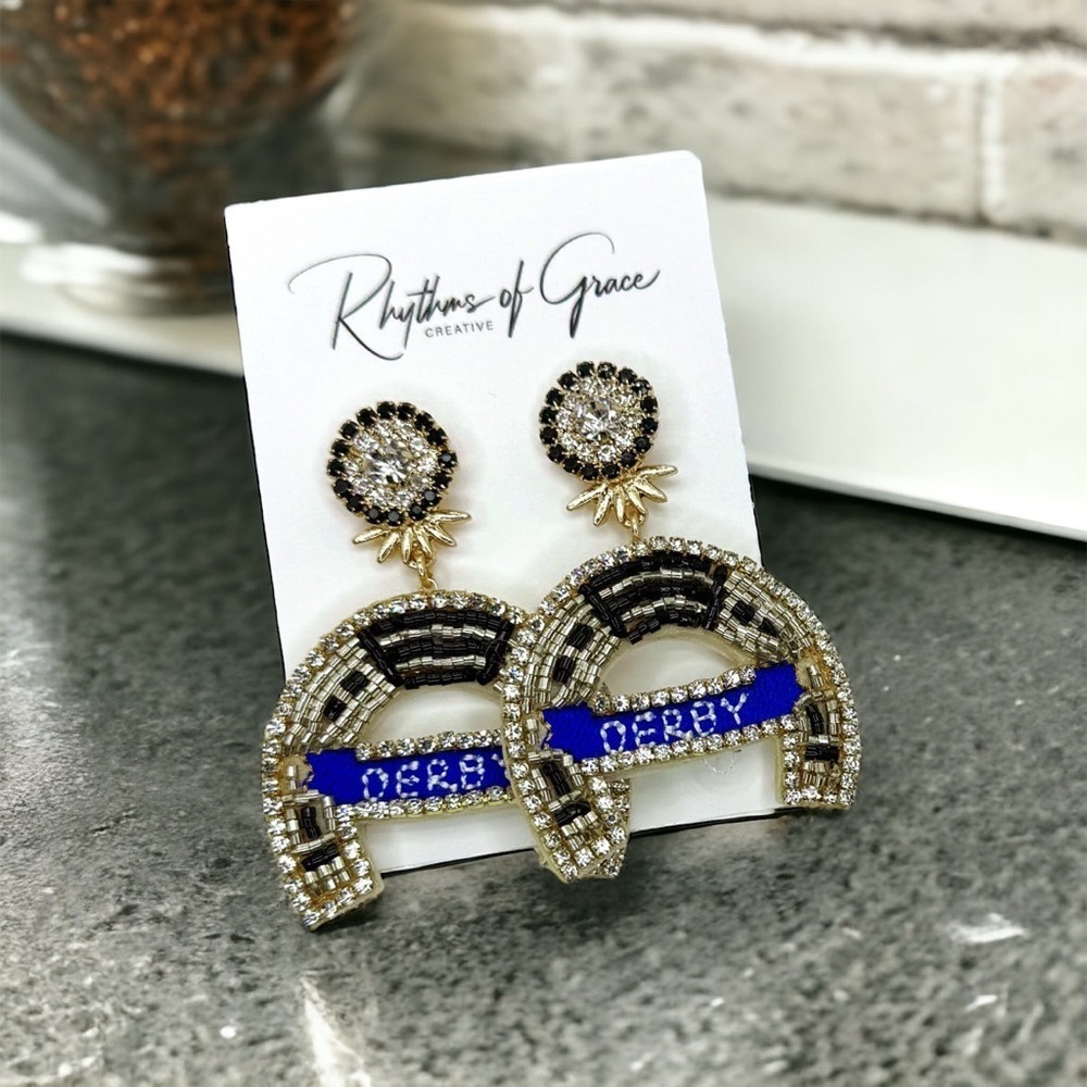 Derby Dangle Earrings – The Perfect Accessory for Derby Day! Kentucky Derby - Picture 5 of 6